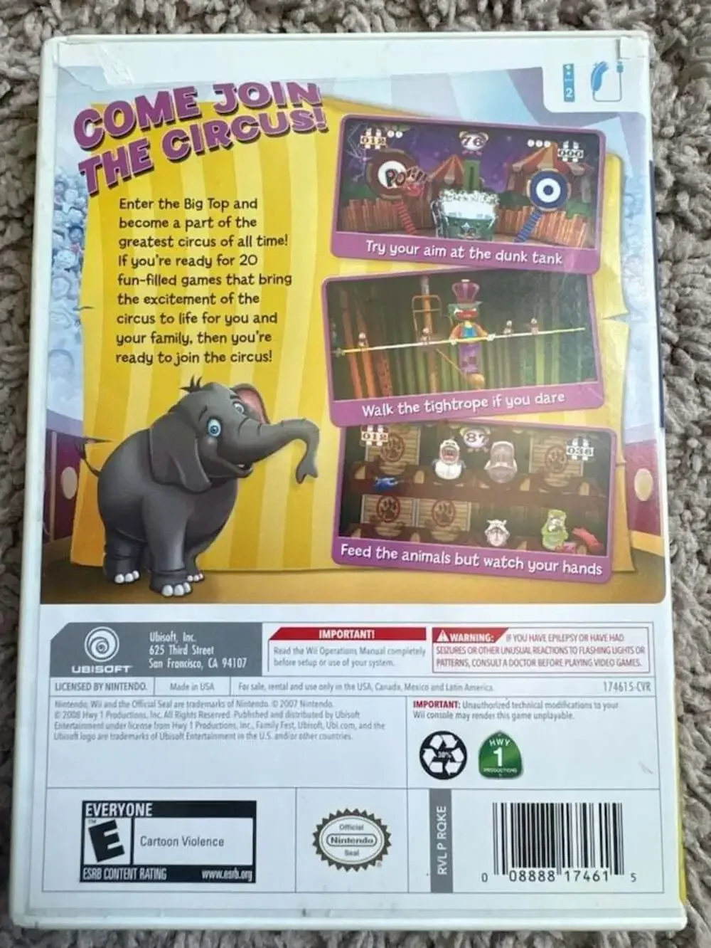 Family Fest Presents Circus Games for Nintendo Wii